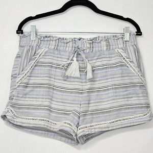 Maurices linen stripe pull‎ on shorts